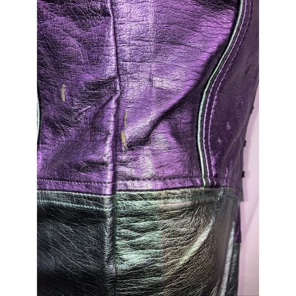 L Vintage Lip Service  Vice Cyberpunk Dress w Bug Necklace Steampunk Goth Insect - Picture 8 of 12